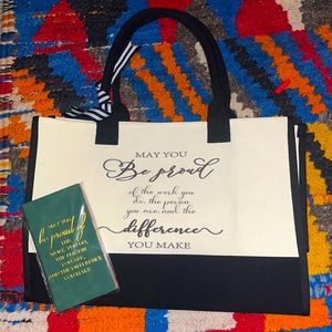 Tote and Journal NWT (Gift for teachers, nurses, helpers)